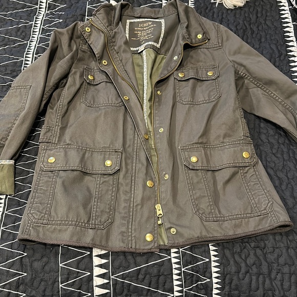 J. Crew green field jacket - Picture 1 of 3